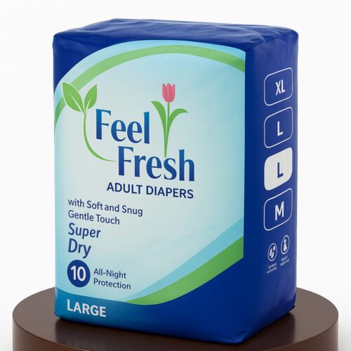 Feel Fresh Adult Diapers – M/L/XL (10 Pcs)